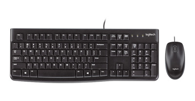 Logitech mk 120 wired mouse & keyboard